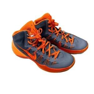 Nike Hyperdunk 2013 Cool Grey Vibrant Orange Basketball Shoes Mens Size 13